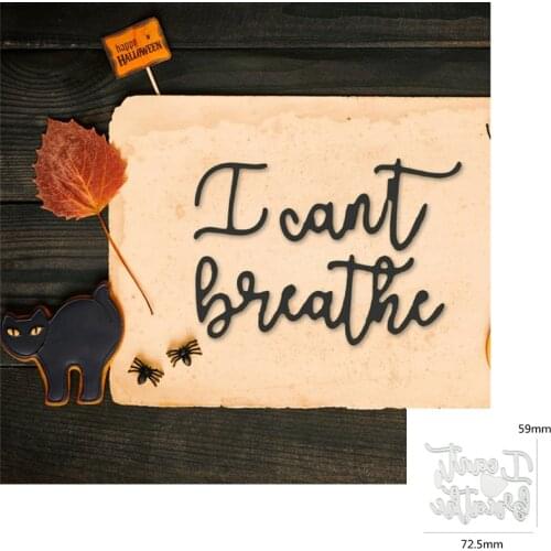 Letter Icant Buathc Metal Cutting Dies For DIY Scrapbooking Album Paper Cards Decorative Crafts Embossing Die Cuts New