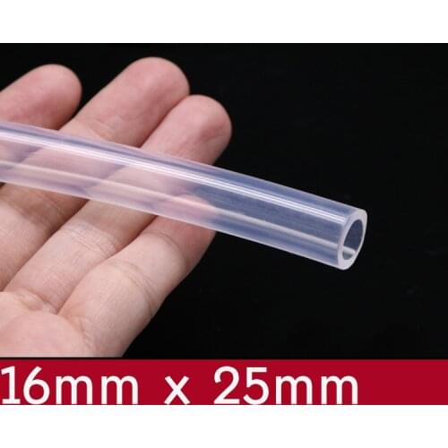 Transparent Flexible Silicone Tube ID 16mm x 25mm OD Food Grade Non-toxic Drink Water Rubber Hose Milk Beer Soft Pipe Connect