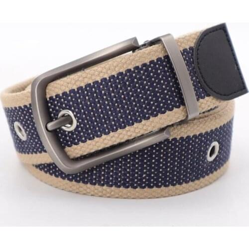 Mens Belts Outdoor Travel Tactical Waist Belt durable pin buckle canvas Belt Jeans Mens Casual Belt Unisex Belt