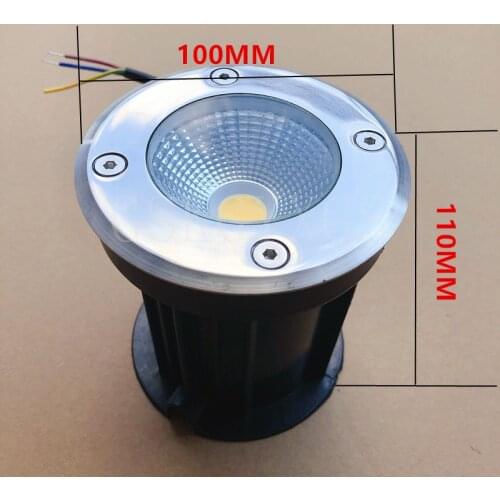 Outdoor Waterproof Dimmable COB LED Recessed Floor Lamps Ground Garden Path LED Underground Buried Spotlight Landscape Lighting
