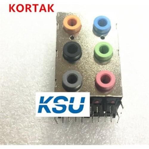 High Quality 6 ports hole audio interface Motherboard socket connector for sound card