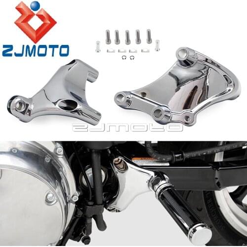 Rear Passenger Foot Pegs Mount Bracket Stand For Harley Sportster XL 883 1200 Forty Eight Seventy Two Roadster SuperLow 2014-Up