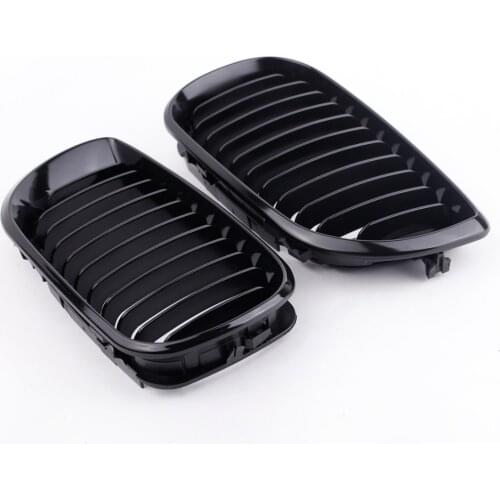 2Pcs Gloss Black Kidney Front Grille for BMW E46 3 Series 4 Door 2002-2005 Car Accessories