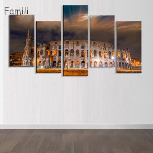 5pcs/set Nature Landscape Lake In Lake Sudtirol Italy Home Decoration Canvas Poster Print,wall pictures for living room