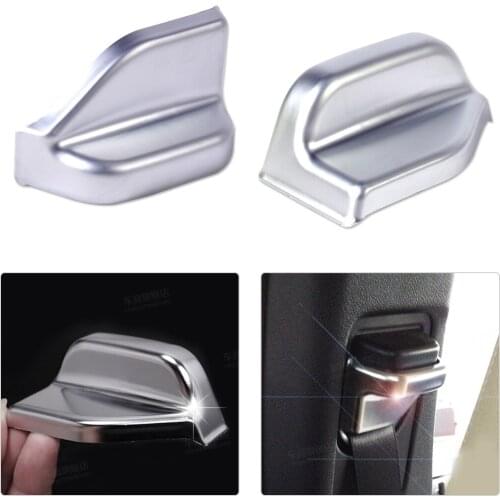Beler New High Quality 1Pc Chrome Silver Plated Interior B Pillar Seat Belt Cover Trim for Benz W246 B180 B250 2013 2014 2015