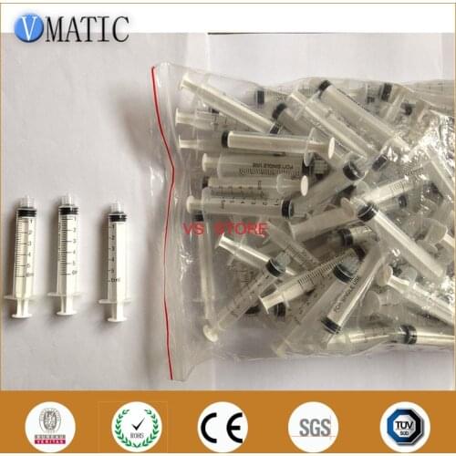 Free Shipping Non Sterilized 100Pcs High Quality Liquid Dispensing Luer Lock Syringes 5cc 5ml Plastic Glue Syringe
