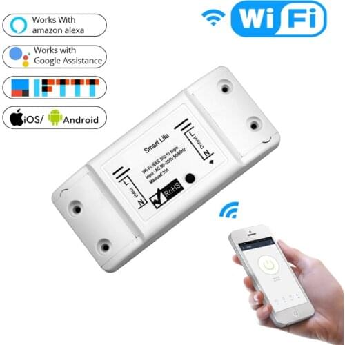 New style Wifi Switch Wireless Remote DIY Automatic Light Smart Home Automation Relay Module Controller Work with Alexa