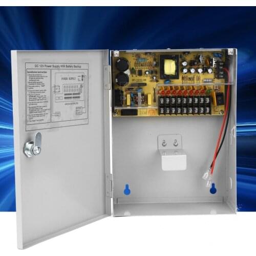 Power Supply Box Access Control Power Supply Box UPS PWM 12V 10A with Delayed Power-off Function