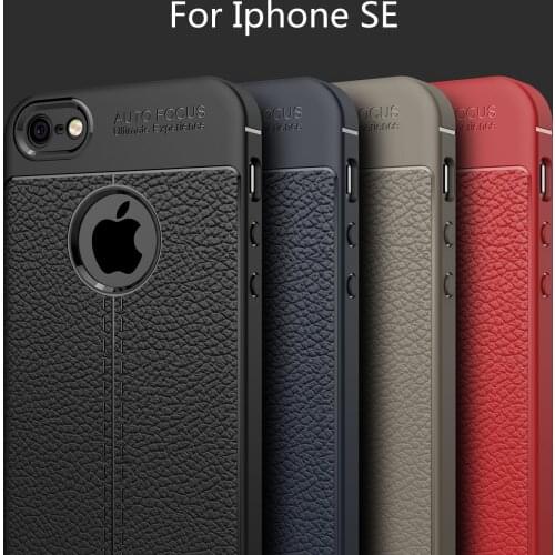 HATOLY For Cover Iphone 5S Case Soft Litchi TPU Case For Iphone 5S Cover For Apple Iphone 5 / 5S / SE 4.0" Shockproof Fundas