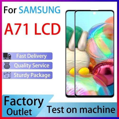 6.7'' AMOLED Display For Samsung Galaxy A71 A715 A715F A715FD LCD Touch Screen Digitizer Assembly Repair Parts With Service Pack