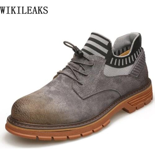 Designer Leather Casual Shoes for Man 2021 Fashion Slip on Shoes Men Gray Platform Shoes Man Zapatos Casuales De Los Hombres