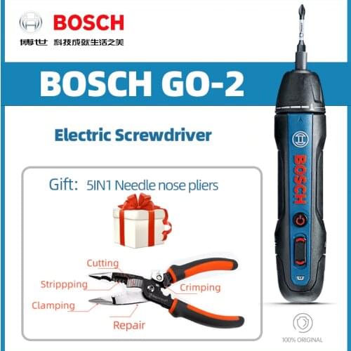 Bosch Go2 Electric Screwdriver BoschGo Upgrade Rechargeable Automatic Screwdriver Hand Drill Multi-function Electric Batch Tool