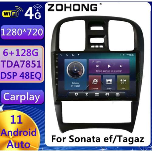 DSP 4G Android For Hyundai Sanata Sanat EF Tagaz Car Radio Multimedia player GPS navigation car audio stereo autoradio DVD 2 din