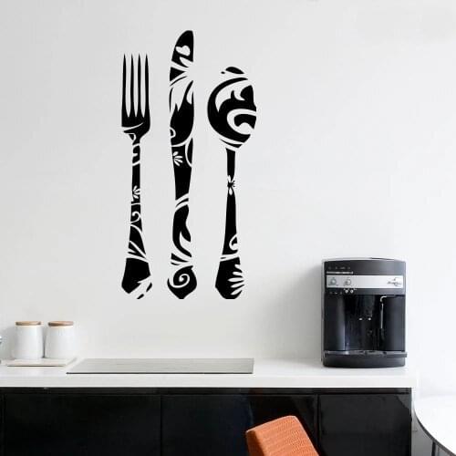 Islamic Style Wall Sticker Tableware Vintage Pattern Art Mural Kitchen Restaurant Dining Room Decoration Window Vinyl Decal M999