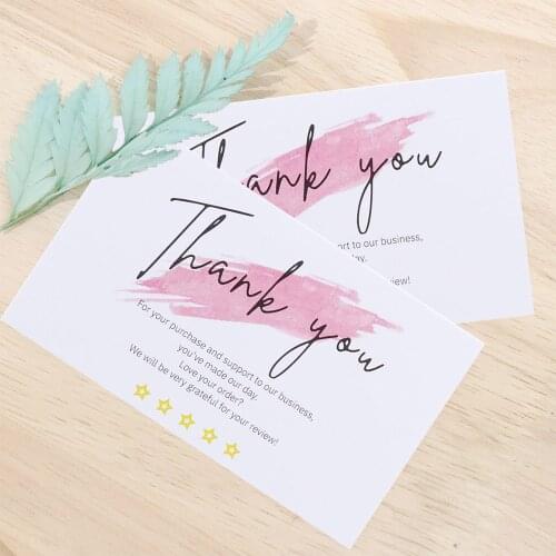30 Pcs White Thank You Card Thank You For Your Order Card Praise Labels For Small Businesses Decor For Small Shop Gift Packet