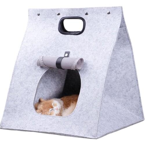 Cat litter felt cat Spring and summer folding portable Detachable dog nest Four seasons universal