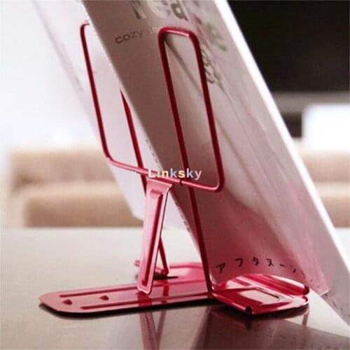 Hightide Metal Book Stand , Desk Accessories, Adjustable Portable Metal Adjustable Reading Book stand, Music Score Recipe Stand