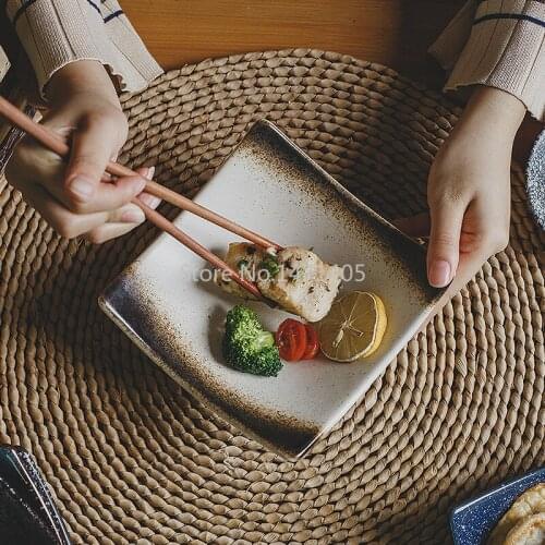 Irregular Creative Plate Ceramic Plate Deep Plate Dessert Snack Plate Serving Plate Plate Japanese Restaurant Hotel Tableware