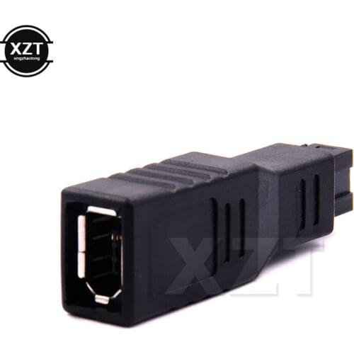 Newest 1pc IEEE 1394 9 Pin Male to 6 Pin Female Connector Fire Wire 800 to 400 Adapter Cable Converter