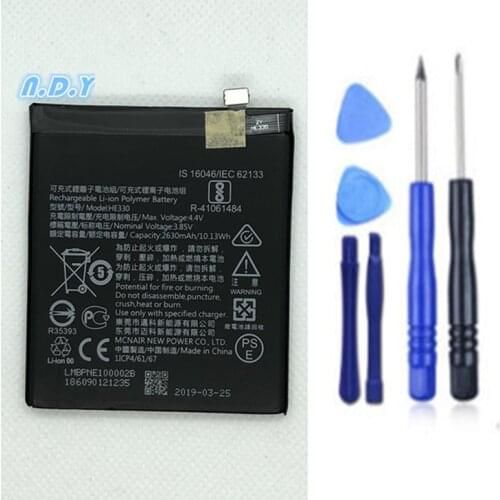 Original HE330 2630mAh Battery For Nokia 3 DUAL TA-1032 HE 330 Batteries Bateria + Free Tools