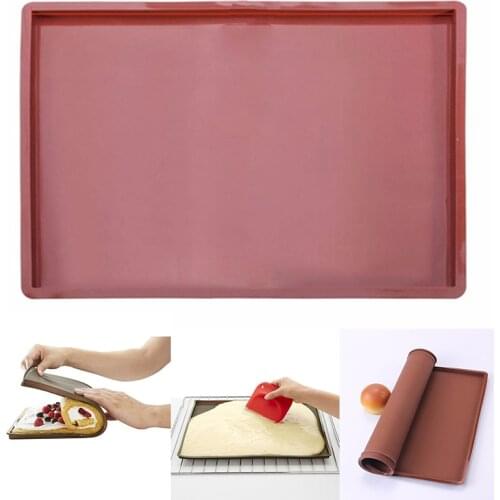 Silicone Baking Pad Swiss Roll Baking Mold Multi-functional Cake Tray Pan Mat Painted Pad Pastry Tool