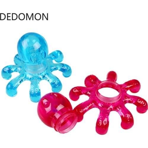 Colorful random Portable Crystal Massage Handheld Octopus Massager For Relieving Neck Abdomen Back Muscle Pain