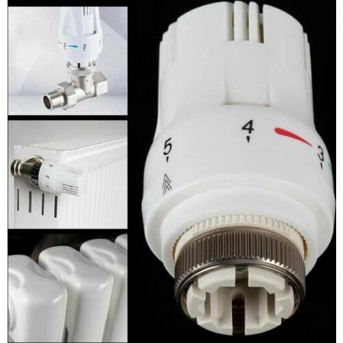 230V Thermostatic Radiator Valve Pneumatic Temperature Heater Control Valve Remote Controller Radiator Head For Heating System