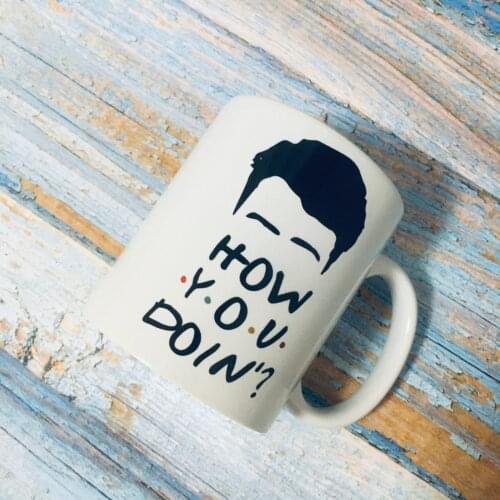 Tv Shows Friends How You Doin't Coffee Mug 350ml Ceramic Office Tea Mug friends Birthday Gift Mug