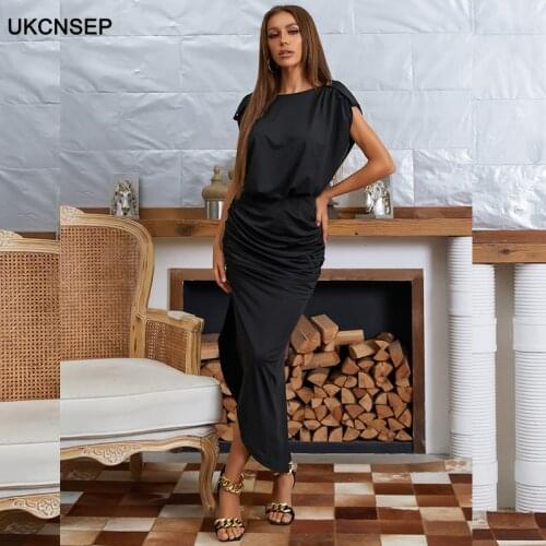 Черные летние платья UKCNSEP China At AliExpress