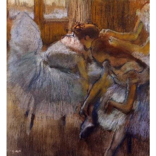 High quality Oil painting Canvas Reproductions Dancers Relaxing (1885)By Edgar Degas hand painted