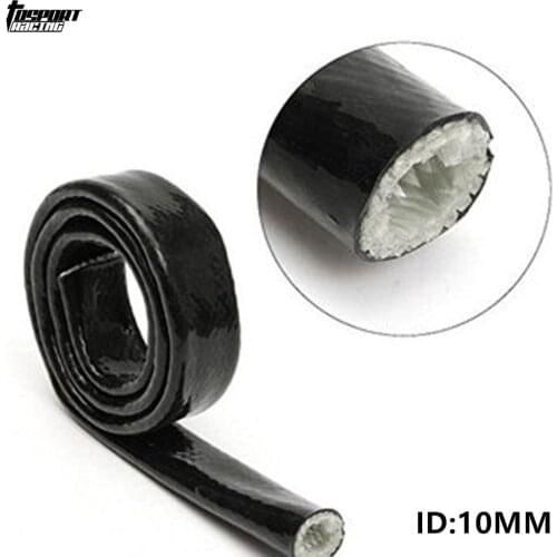 High Temperature AN6 Heat Vulcan Fire Sleeve Fire Braid Flame Shield Black 3/8X1M ID:10MM Fit VW