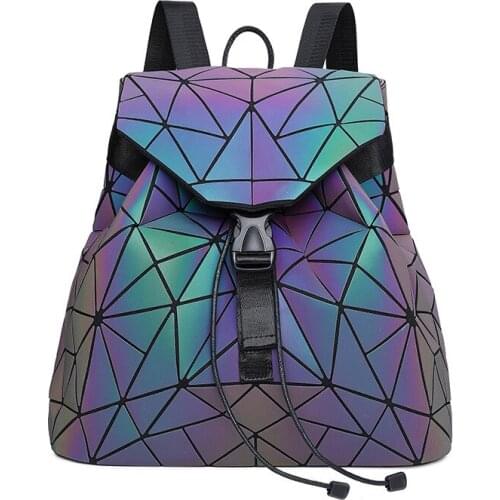 For Women Evening Party Shining Backpacks Colorful Night Club Luminous Women Handbags