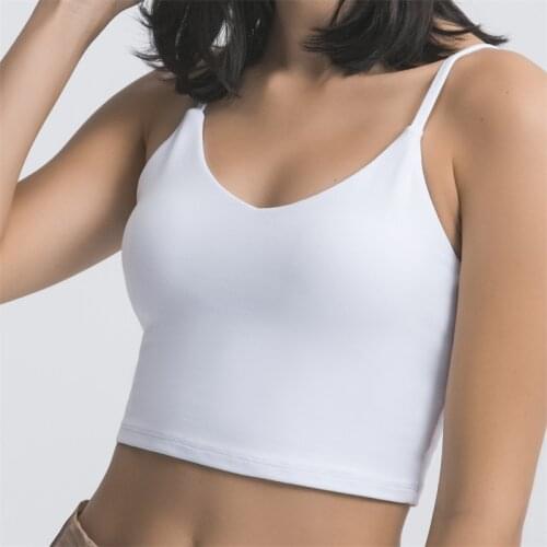 Nepoagym Empathy Women Workout Crop Tank Tops with Built In Bra Light to Medium Support Sports Bra Breathable Fitness Tops