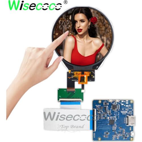 800*800 3.4 inch IPS roucd display Circular TFT lcd screen with touch with HDMI MIPI driver board for instrument watch display