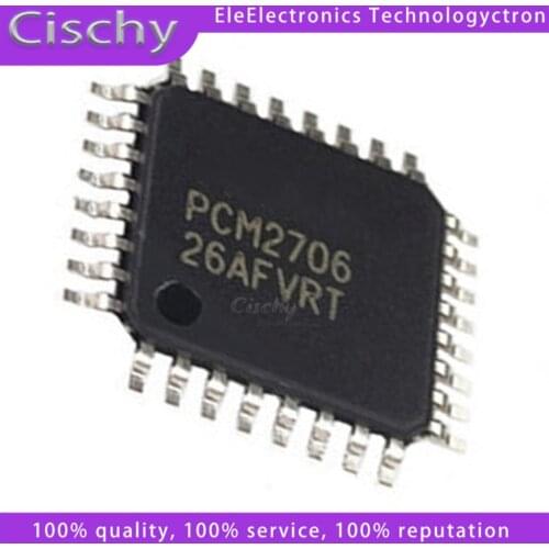 1PCS PCM2706 PCM2706PJT PCM2706C PCM2706PJTR QFP-32