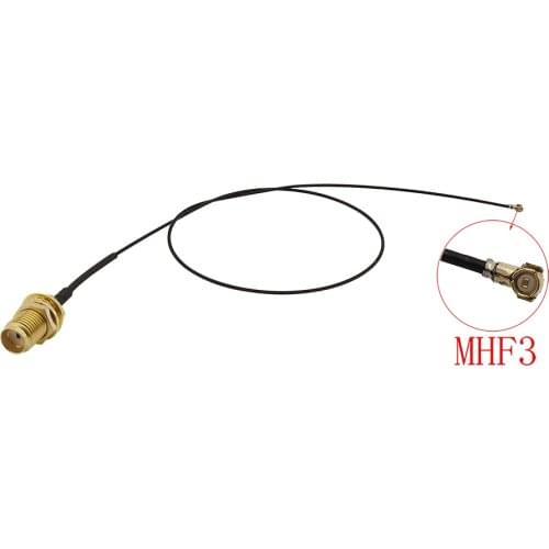 SMA Female Jack to IPX IPEX U.FL MHF3 RF Pigtail Jumper Cable 0.81mm for Mini PCI Card WIFI Wireless Board