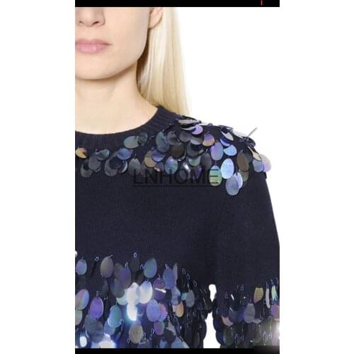 200pcs/lot 18*30mm Large Oval Egg Drops Sequins PVC Flat With Side Hole Belly Dance Garment Costumes Accessories Black AB