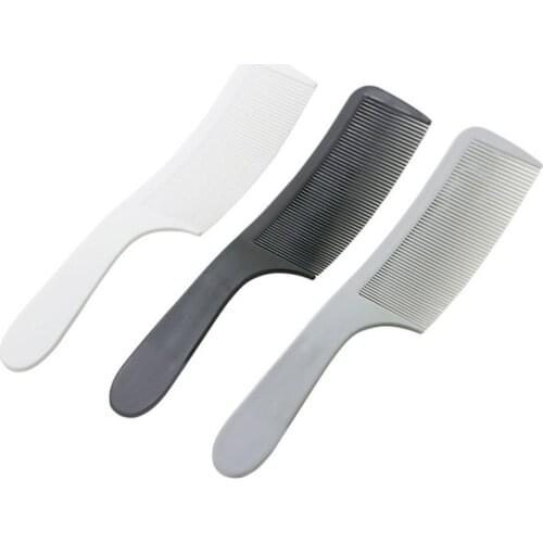 3pcs S-shaped Large Flat Comb Curved Barber Mens Flat Top Hairdresser Plastic Salon Hairdressing Tools