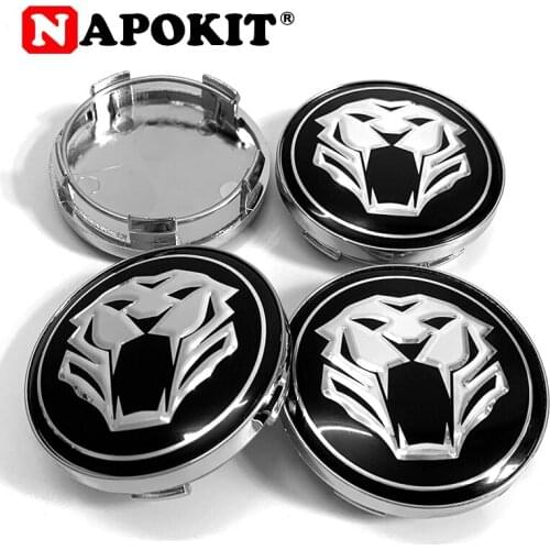 4pcs Cool 58mm Car Wheel Center Cap 58MM Rim Hub Cap Dustproof Cover