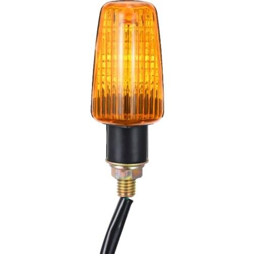4pcs 12V Universal Motorcycle Turn Signal Indicator Turning Light Amber Flasher Black Plastic Lamp For Honda For Suzuki