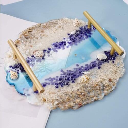 5Pcs Large Silicone Round Coaster Resin Casting Making Molds Kit Resin Irregular Coaster Mold Agate Coaster Molds Craft