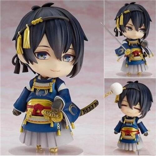 Anime Touken Ranbu Online 10cm Figurine Mikazuki Munechika Action Model Toys Gifts Children Pet Mini Funky Desktop Pops
