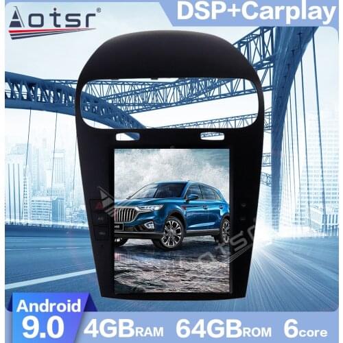 AOTSR For Dodge Journey Fiat Freemont Android 9.0 Tesla style Vertical HD screen Car GPS Navigation Carplay Fast boot