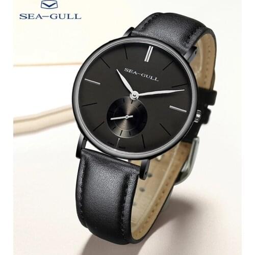 Seagull Top Brand Mens Watch Ultra-Thin Manual Mechanical Sapphire 30M Waterproof Casual Watch Relogio Masculino