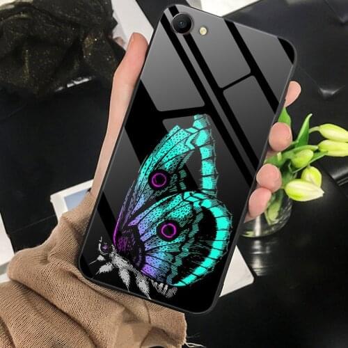 Case For Oppo A3 Back Phone Cover Black TPU Silicone Bumper With Tempered Glass