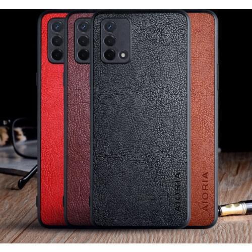 Case for OPPO A54 A74 A94 4G funda luxury Vintage Leather skin capa with tpu hard cover for oppo a74 4g case coque