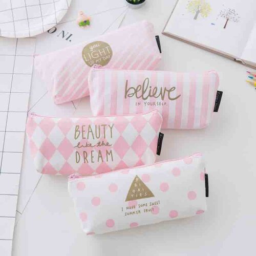 HARKO Pink Pencil Cases