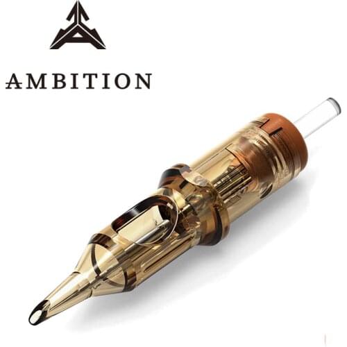 Ambition Tattoo Cartridge Needles 20 Pieces Round Shader 0.30mm Long Taper 1003rs 1005rs 1007rs 1009rs