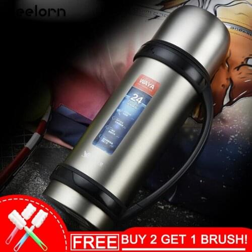 Keelorn 1200ml Large Capacity 304 Stainless Steel Vacuum Flasks Thermoses Cup Outdoor Travel Sport Mug Large Capacity Vacuum Cup