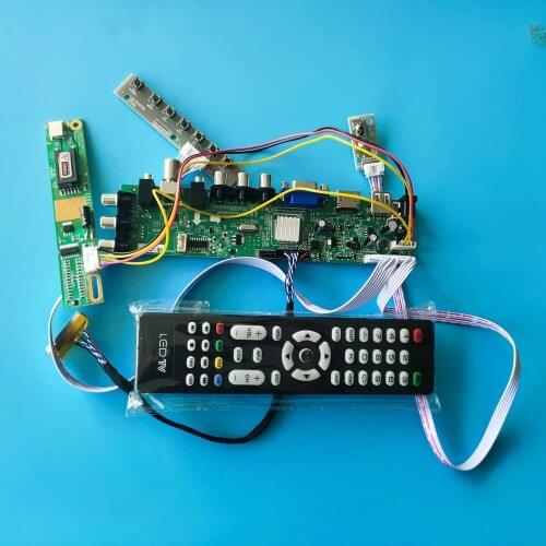 Kit for B170PW06 V.2 30pin 1440X900 1 CCFL USB remote digital 17" HDMI LCD Controller board TV Panel VGA DVB-T DVB-C screen DIY
